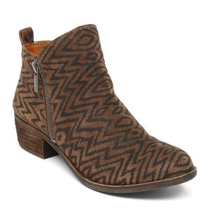 Lucky Brand Tribal Print Basel Ankle Boots